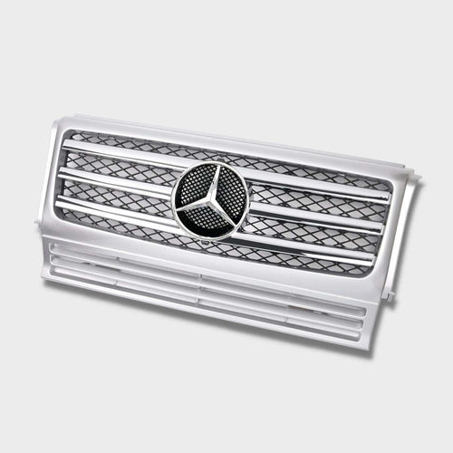 per Mercedes G W463 1990-2017 Griglia Radiatore Sport Argento