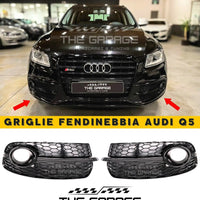 Griglie FENDINEBBIA Look RS per AUDI Q5 SUV, 8R Restyle 2012-2016 - TOTAL BLACK