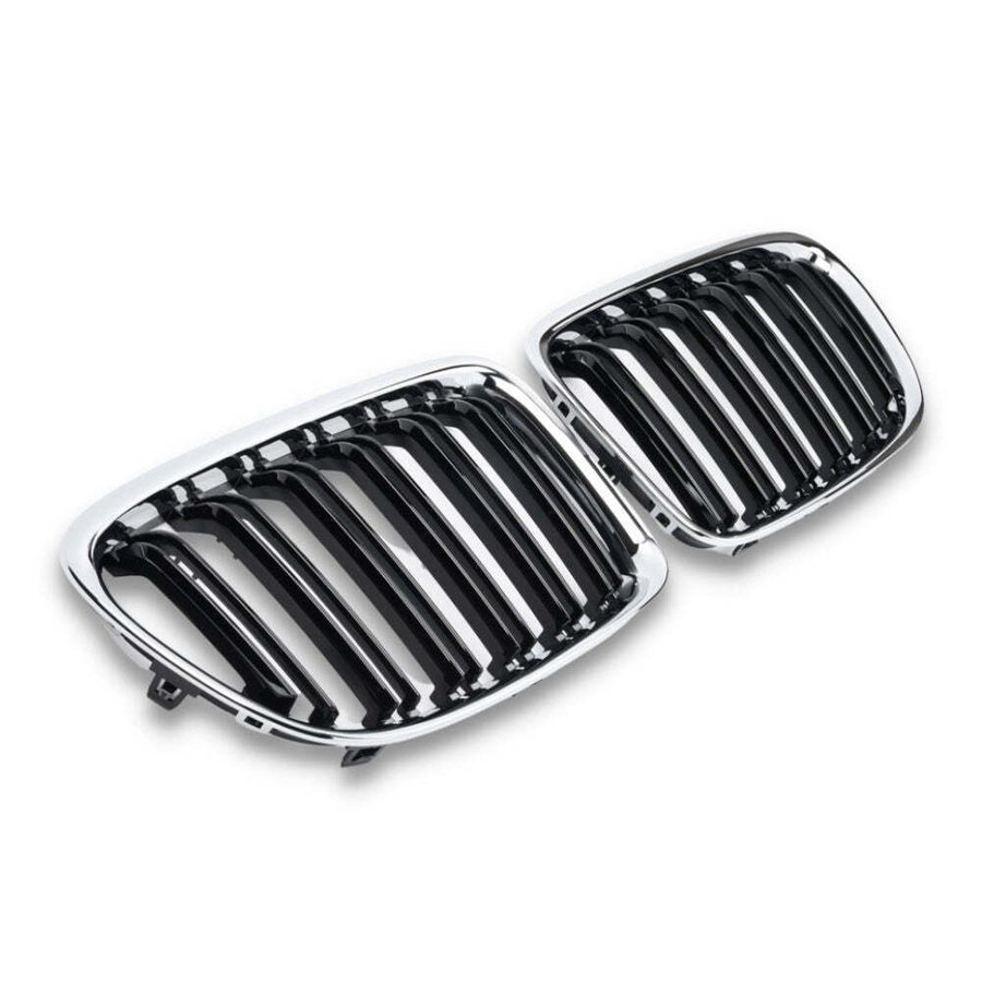 per X1 E84 2009-2015 Griglia Radiatore M Look Nero Cromato