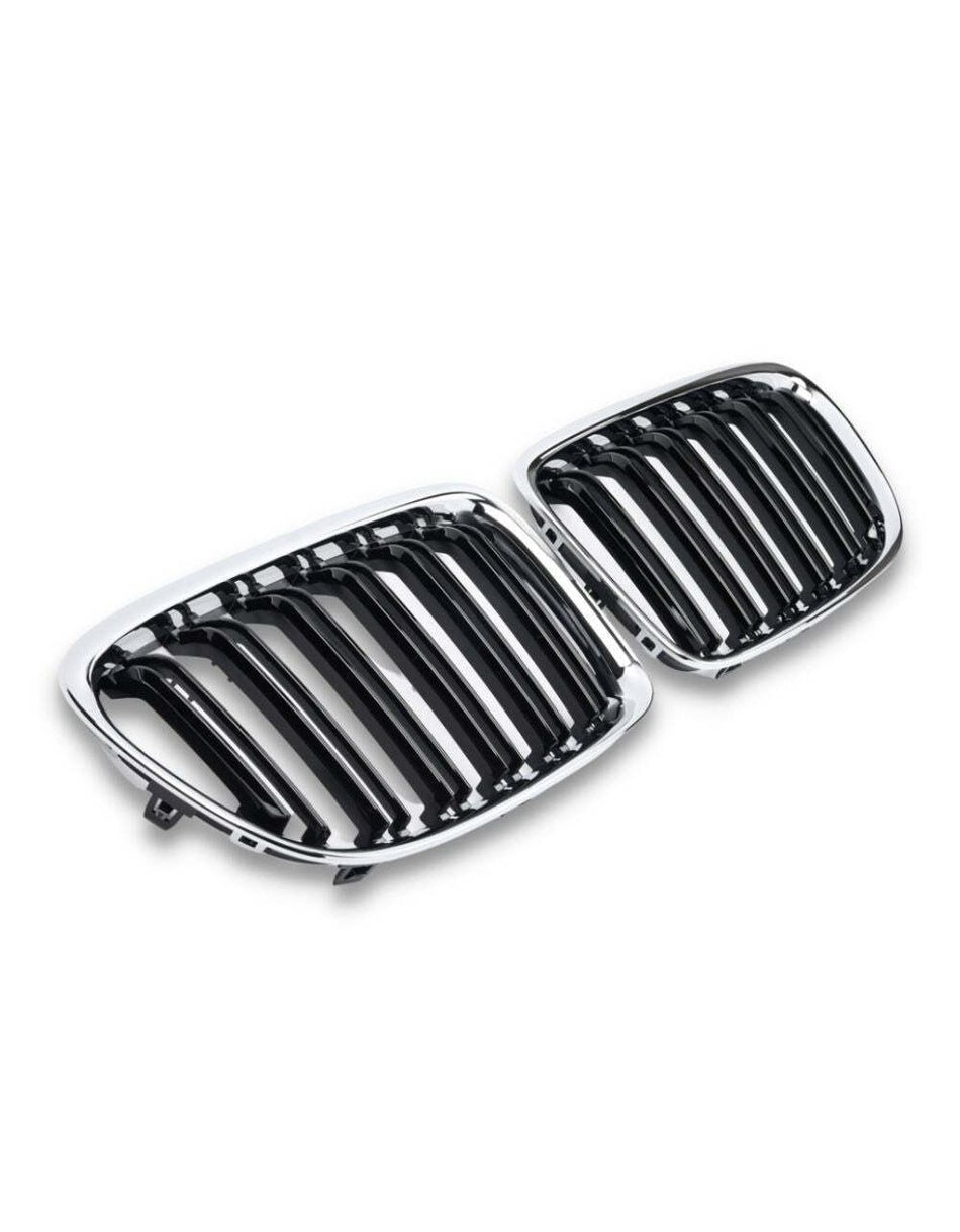 per X1 E84 2009-2015 Griglia Radiatore M Look Nero Cromato