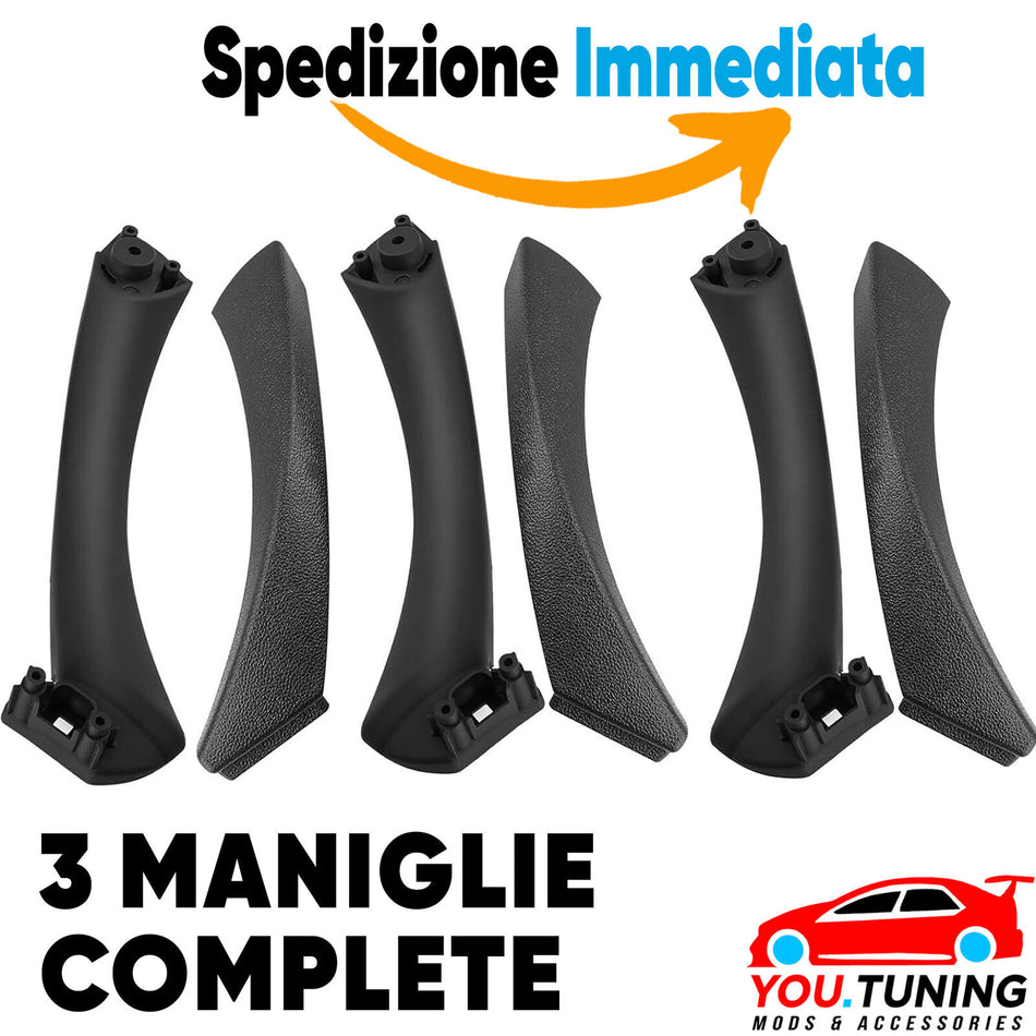 Set COMPLETO 3 Maniglie per BMW Serie 3 E90 E91 M3 -> 1 Sinistra + 2 Destra