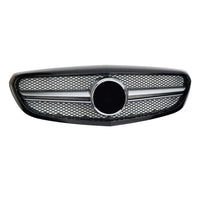 per Mercedes C W205 S205 2014-2018 Griglia Anteriore Nero Look AMG