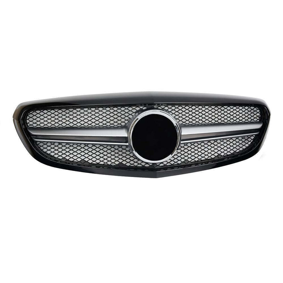 per Mercedes C W205 S205 2014-2018 Griglia Anteriore Nero Look AMG