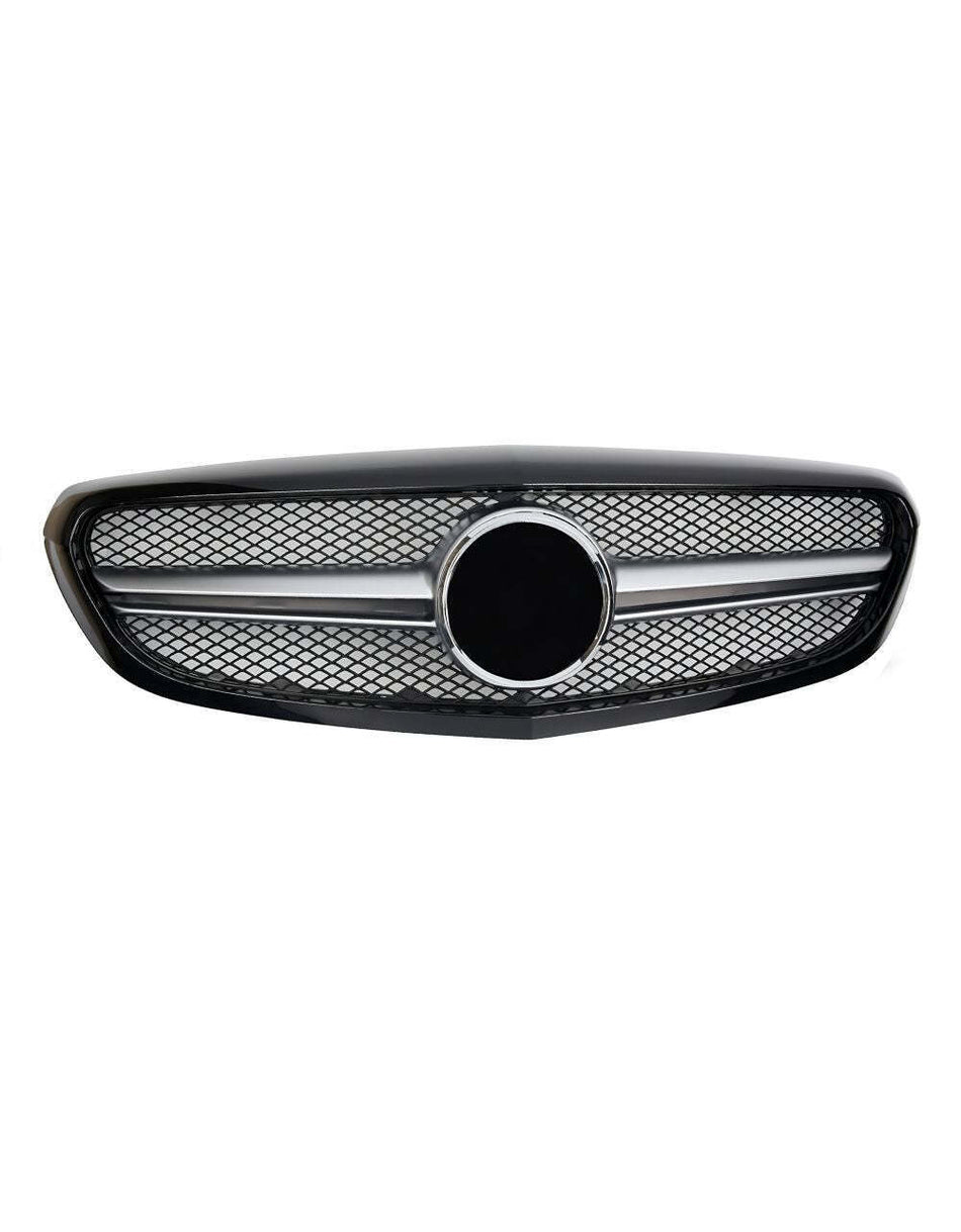 per Mercedes C W205 S205 2014-2018 Griglia Anteriore Nero Look AMG