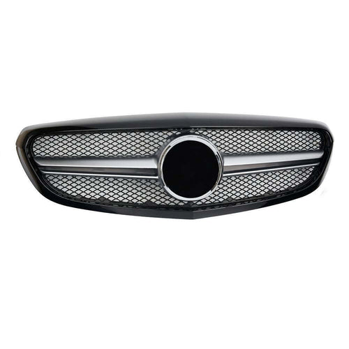 per Mercedes C W205 S205 2014-2018 Griglia Anteriore Nero Look AMG