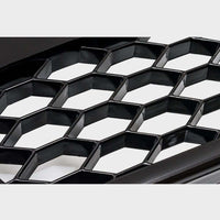 per AUDI A4 B9 2015-2019 Griglia Radiatore RS4 Look Nero Lucido