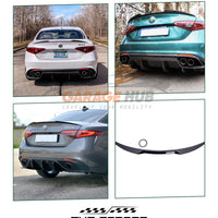 SPOILER Posteriore per ALFA ROMEO GIULIA Poliuretano QUALITA' A+++ NERO LUCIDO