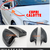 Copri Calotte Specchietti SPORT *Look S3* per Audi A3 8V 2012-2019  Nero Lucido
