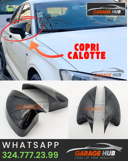 Copri Calotte Specchietti SPORT *Look S3* per Audi A3 8V 2012-2019 Nero – vista 16