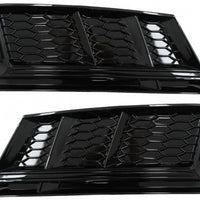 Paraurti Inferiore Griglia Coperture Griglie Laterali per Audi A4 B9 Berlina Ava