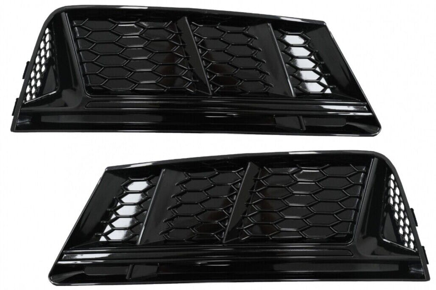 Paraurti Inferiore Griglia Coperture Griglie Laterali per Audi A4 B9 Berlina Ava