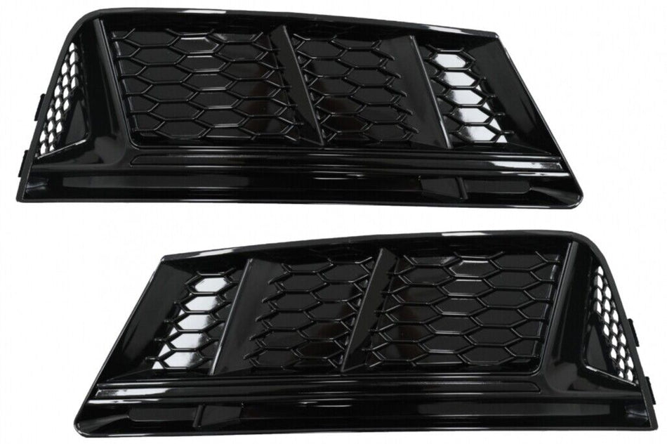 Paraurti Inferiore Griglia Coperture Griglie Laterali per Audi A4 B9 Berlina Ava