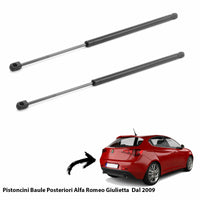 MOLLE A GAS  GIULIETTA Alfa Romeo BAULE COFANO POSTERIORE PISTONCINI