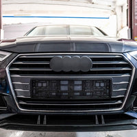 Lama Anteriore Splitter per Audi A4 B9 8W (2016-2018) SOLO S-LINE - CARBON