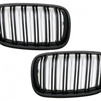 Griglie renali anteriori per BMW X5 E70 X6 E71 (2007-2014) Doppia striscia M Des