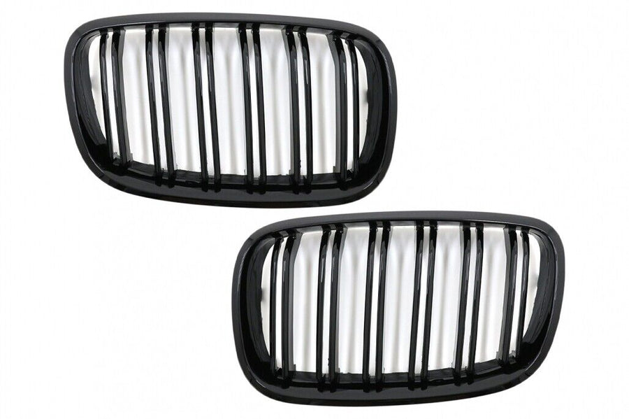 Griglie renali anteriori per BMW X5 E70 X6 E71 (2007-2014) Doppia striscia M Des