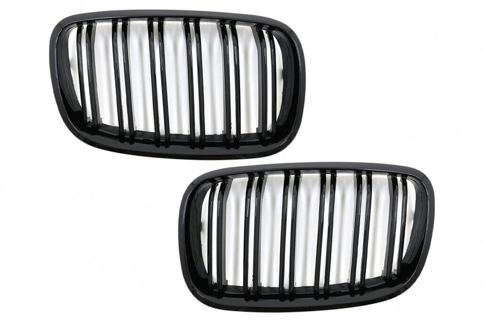 Griglie renali anteriori per BMW X5 E70 X6 E71 (2007-2014) Doppia striscia M Des