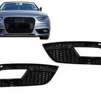 Coperchi fendinebbia per Audi A4 B8 Facelift (2012-2015) RS4 Design Nero