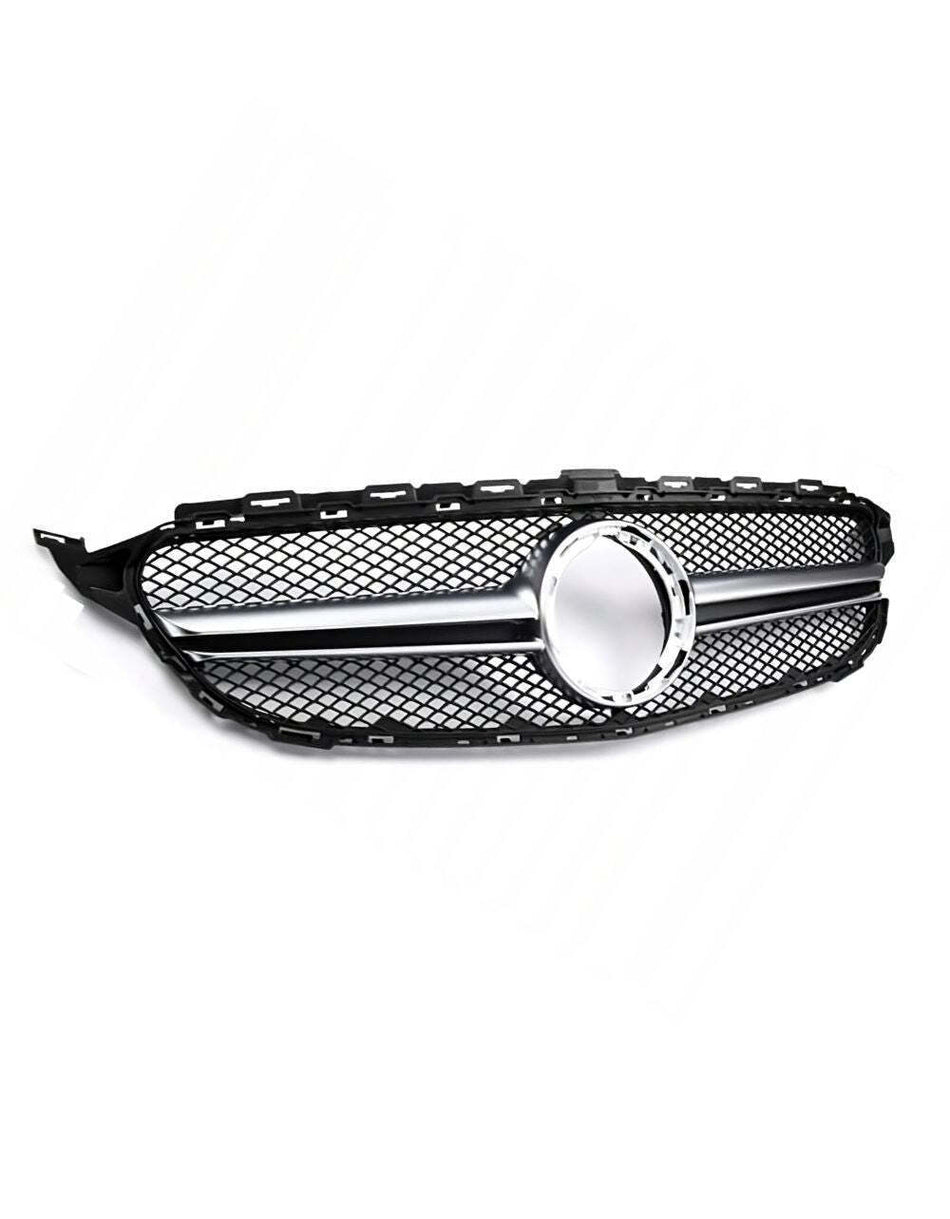 per Mercedes C W205 S205 2018-2021 Griglia Radiatore Look AMG
