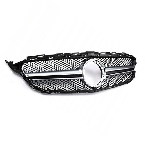 per Mercedes C W205 S205 2018-2021 Griglia Radiatore Look AMG
