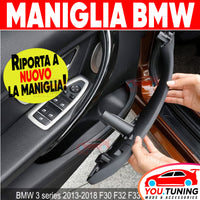 🟢Maniglia Interna NERA ANTERIORE DESTRA per BMW Serie 3 F30 F31 F34 F80 GT