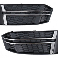Paraurti Inferiore Griglia Coperture Griglie Laterali per Audi A4 B9 Berlina Ava
