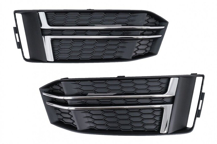 Paraurti Inferiore Griglia Coperture Griglie Laterali per Audi A4 B9 Berlina Ava