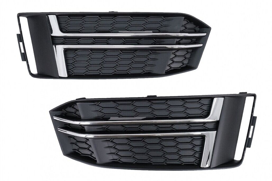 Paraurti Inferiore Griglia Coperture Griglie Laterali per Audi A4 B9 Berlina Ava