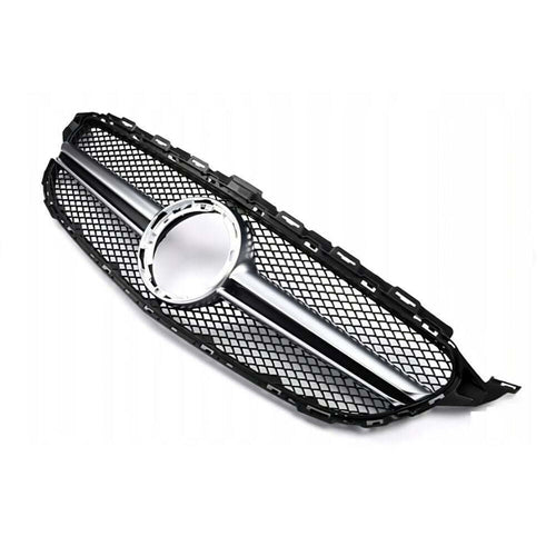 per Mercedes C W205 S205 14-18 Griglia Radiatore Nero Look AMG