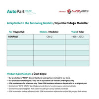 Guarnizione Tetto Apribile Destro/Sinistro Clio 2