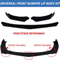 UPGRADE MOD *LOOK QUADRIFOGLIO* per ALFA ROMEO GIULIA LAMA SPLITTER FRONTALE