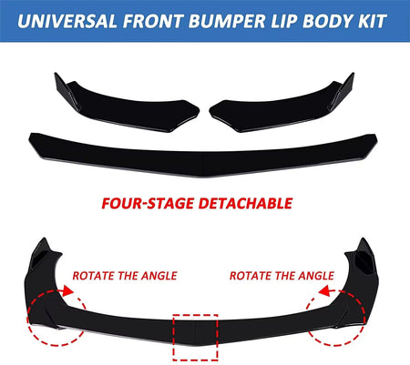UPGRADE MOD *LOOK QUADRIFOGLIO* per ALFA ROMEO GIULIA LAMA SPLITTER FRONTALE – vista 13