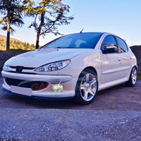 LAMA FRONTALE 🏁SPORT🏁PEUGEOT 206 SOTTO PARAURTI SPLITTER SPOILER ANTERIORE