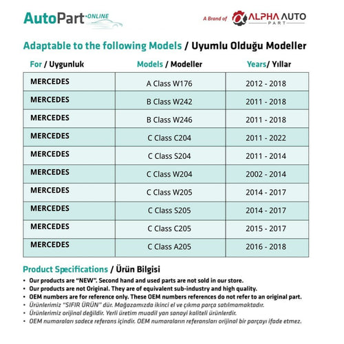 Tubo di ritorno gasolio Mercedes Classe C Euro 5