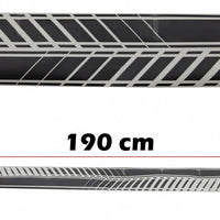 Adesivo per decalcomanie laterali in vinile nero opaco per VW POLO Golf 5 6 7 V