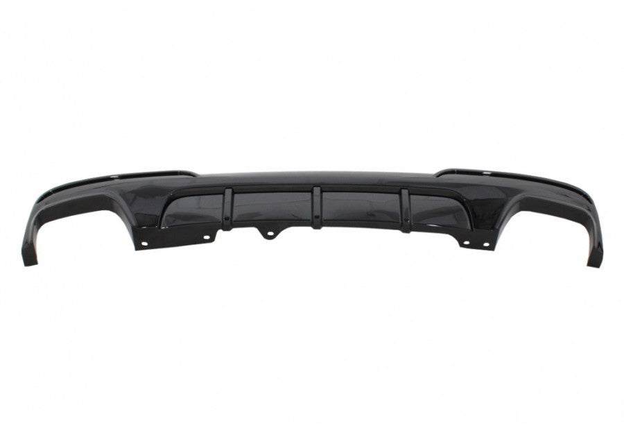 Diffusore Posteriore M5 Nero per BMW Serie 5 F10 F11 (solo MSport) DOPPIA USCITA