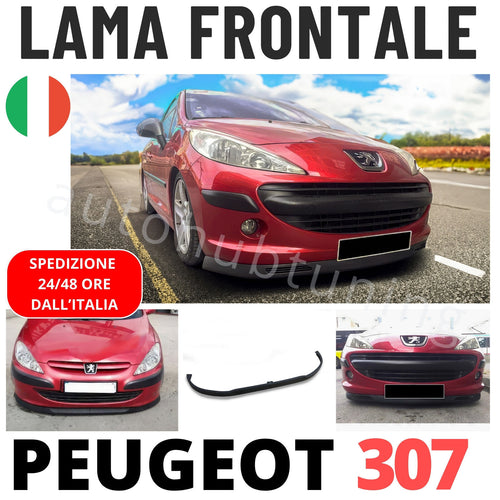 LAMA FRONTALE PEUGEOT 307 207 306 SOTTO PARAURTI SPLITTER SPOILER ANTERIORE