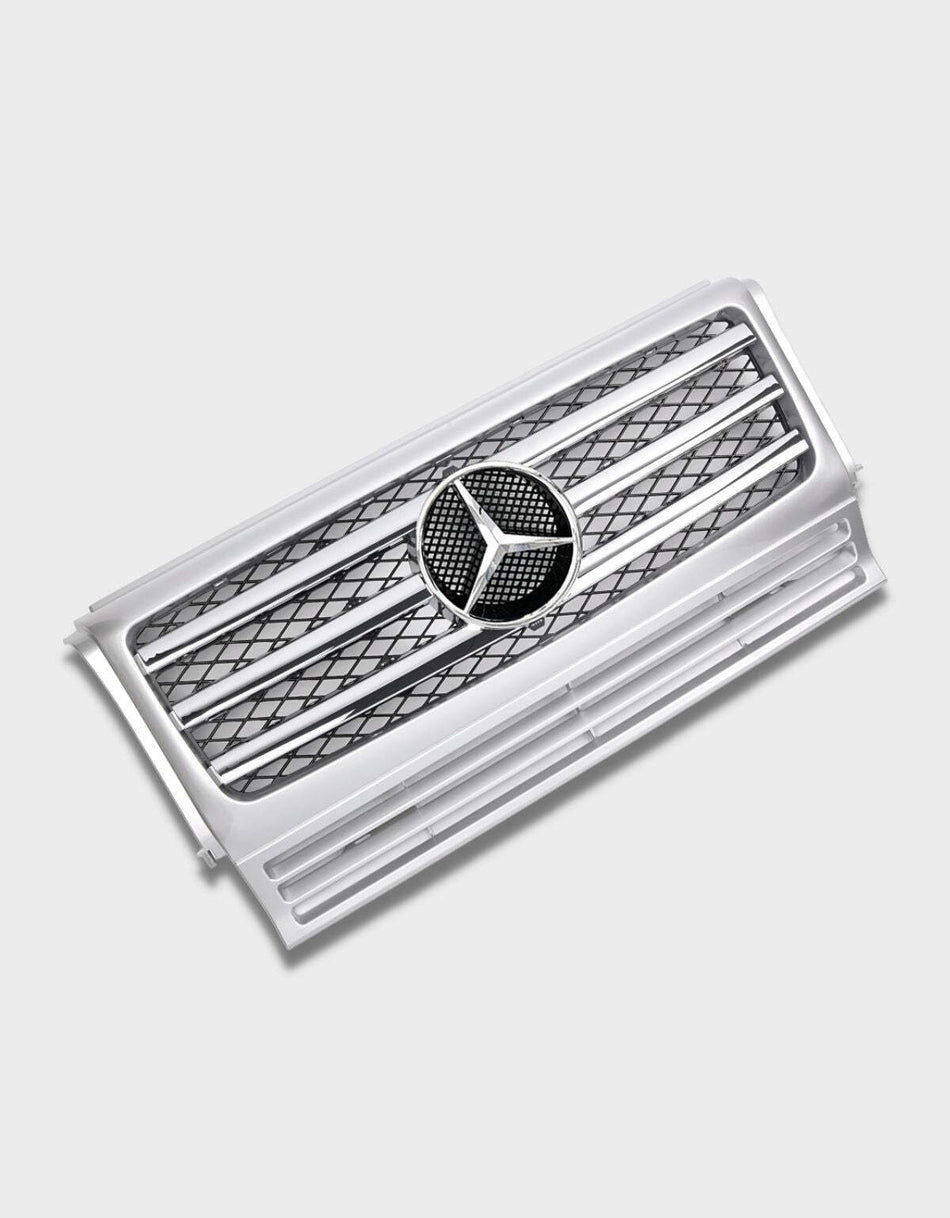 per Mercedes G W463 1990-2017 Griglia Radiatore Sport Argento