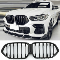 per BMW X6 G06 GRIGLIA DEL RADIATORE NERO LUCIDO