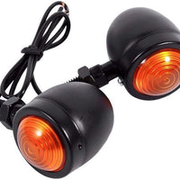 Coppia Luci Tonde BLACK Frecce UNIVERSALI Honda Suzuki Honda Yamaha Kawasaki