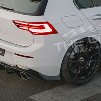 DIFFUSORE POSTERIORE ✨R-LOOK per VW GOLF 8 TSI TDI con 2 Uscite singole NERO