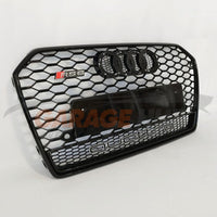 Griglia a nido d'ape TOTAL BLACK RS6 Quattro Design per Audi A6 4G C7 2014-2018