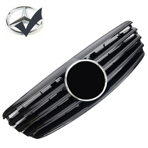 Griglia griglia sportiva per Mercedes W211 S211 E 2002-2006 nero lucido AMG LOOK