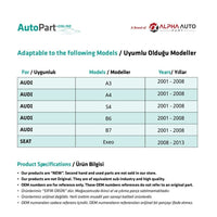 Kit Riparazione Cassetto Portaoggetti per Audi A3 A4 S4 B6 B7