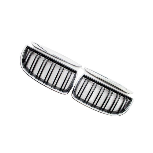 per Serie 3 E90 E91 05-08 Griglia Radiatore Nero Cromato