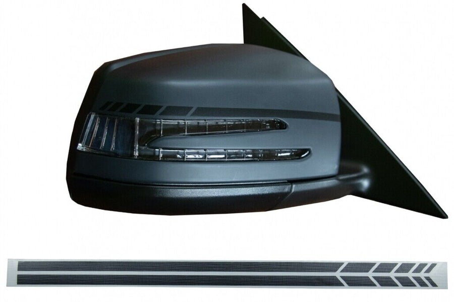 Adesivo Specchio Nero Opaco per MERCEDES Coupe C238 A B C E Classe S CLA GLA CLS