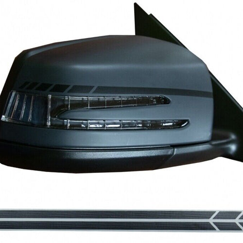 Adesivo Specchio Nero Opaco per MERCEDES Coupe C238 A B C E Classe S CLA GLA CLS