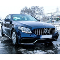 per Mercedes C W205 2014-2018 AMG Line Griglia Radiatore GT Look
