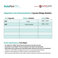Set di 4 Deflettori Bocchette Aria per per Fiat e Punto Grande