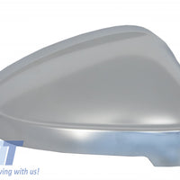 Copri specchietti per Audi A4 B9 (2016-) alloggiamento completo placcato in allu